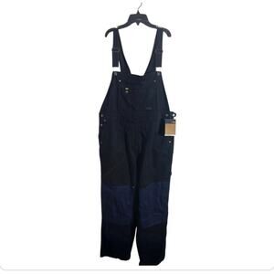 North Face Overalls Womens XL Black Workwear Field Bib Relaxed Fit Pants TNFBLK